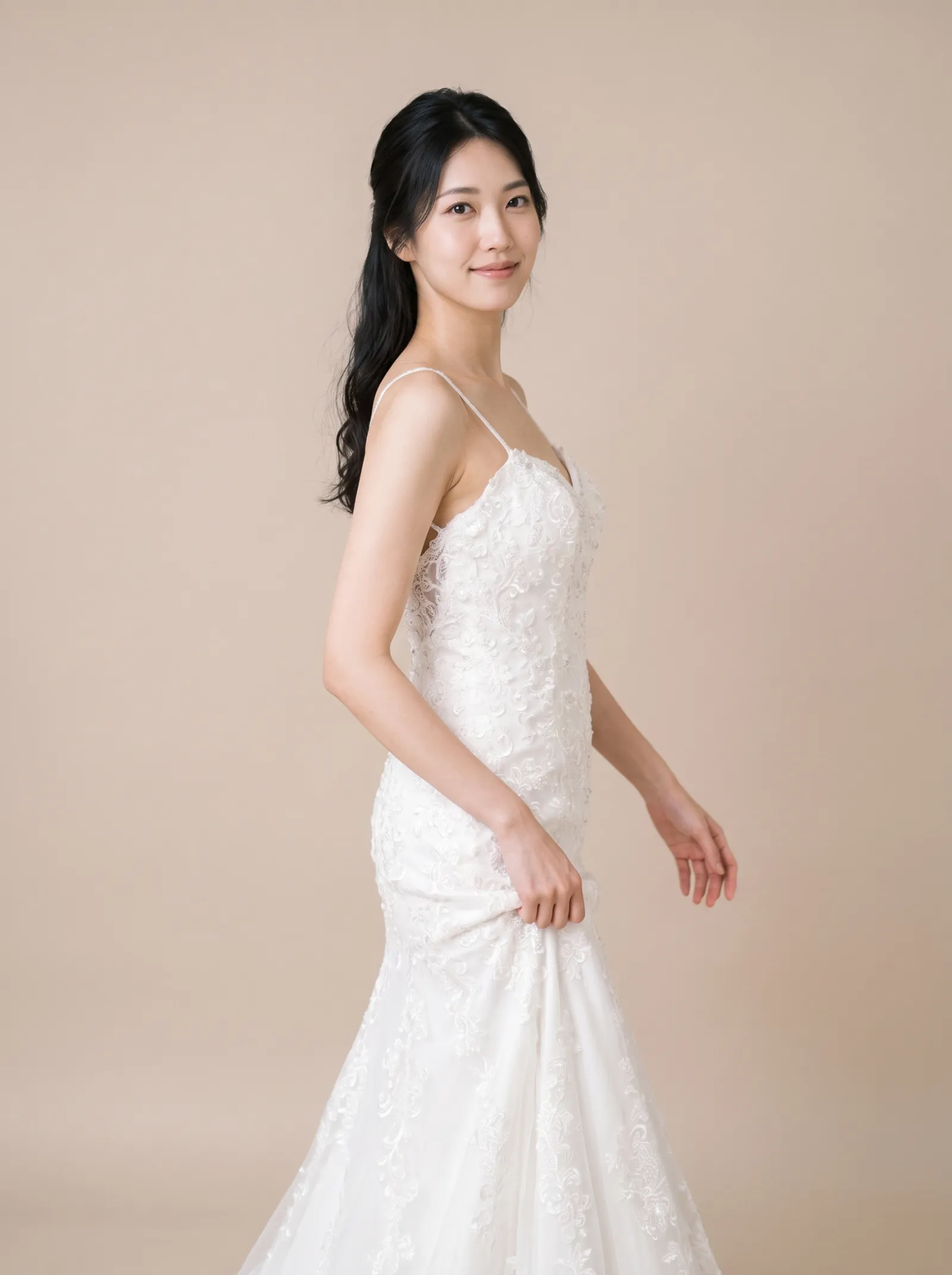 Cleo — Standard Catalog · Three-quarter close - front, caught mid-step