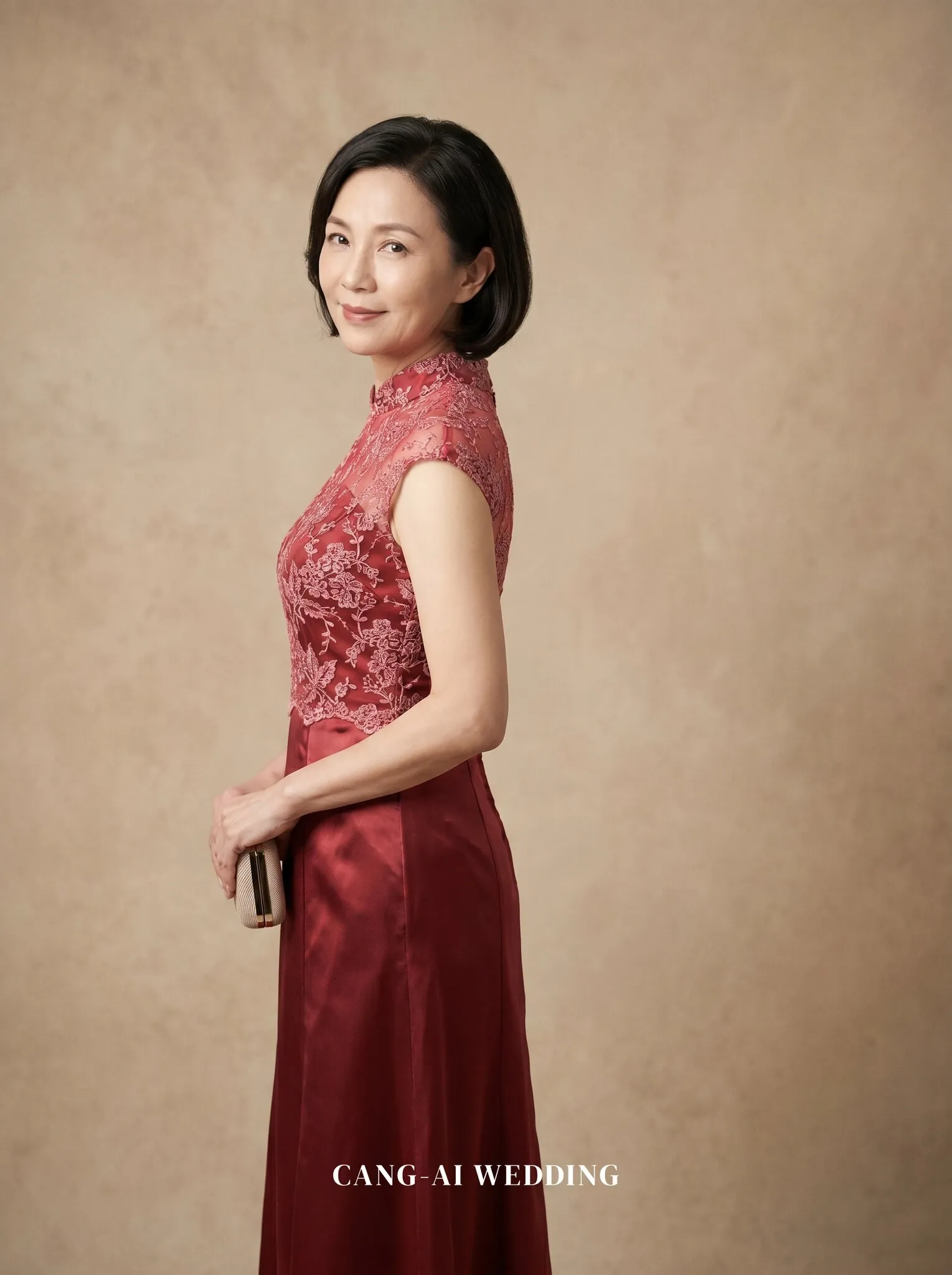 mother_gown_52 - Turning softly with a warm glance