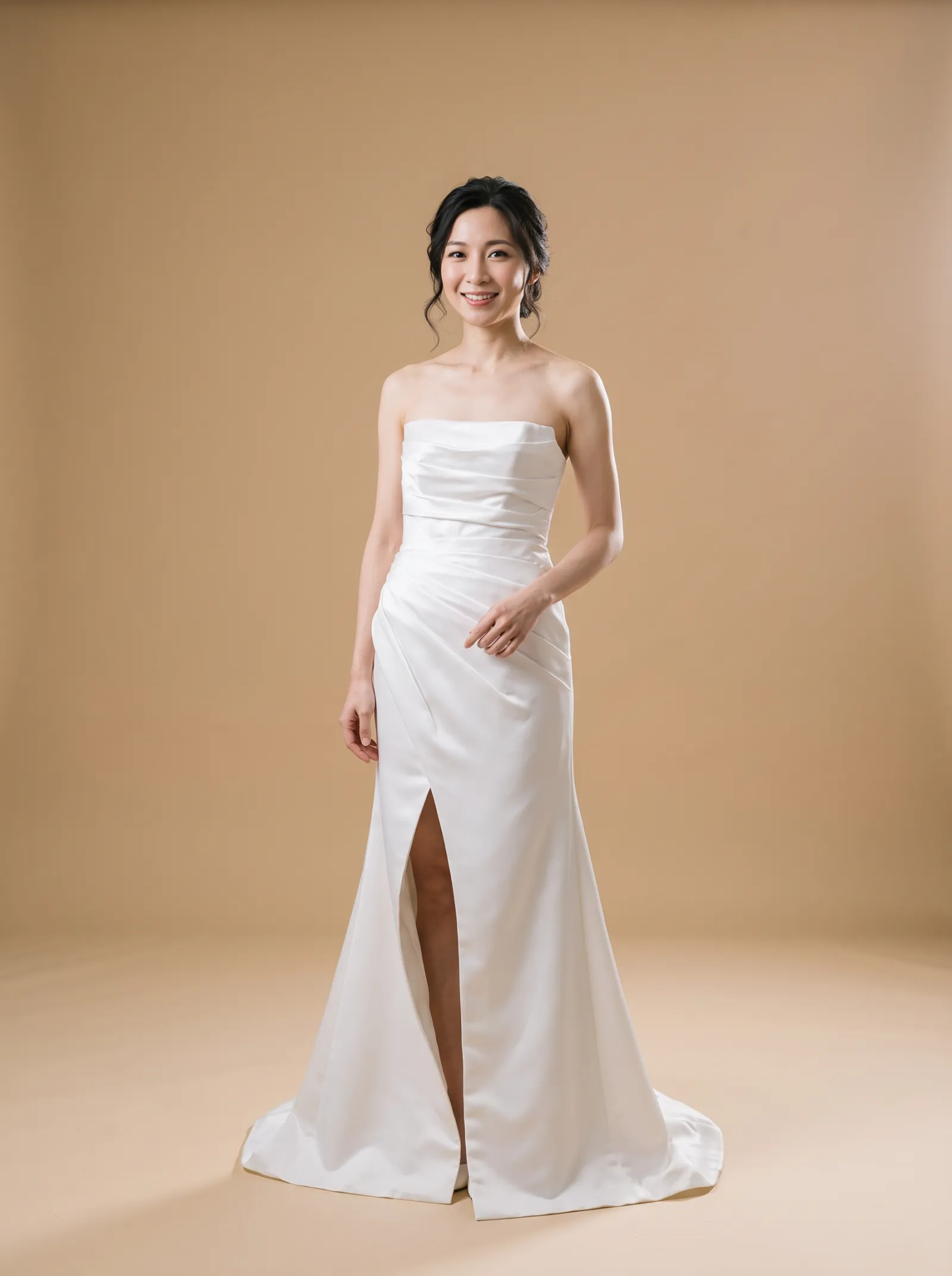Sloane wedding gown, front full-length