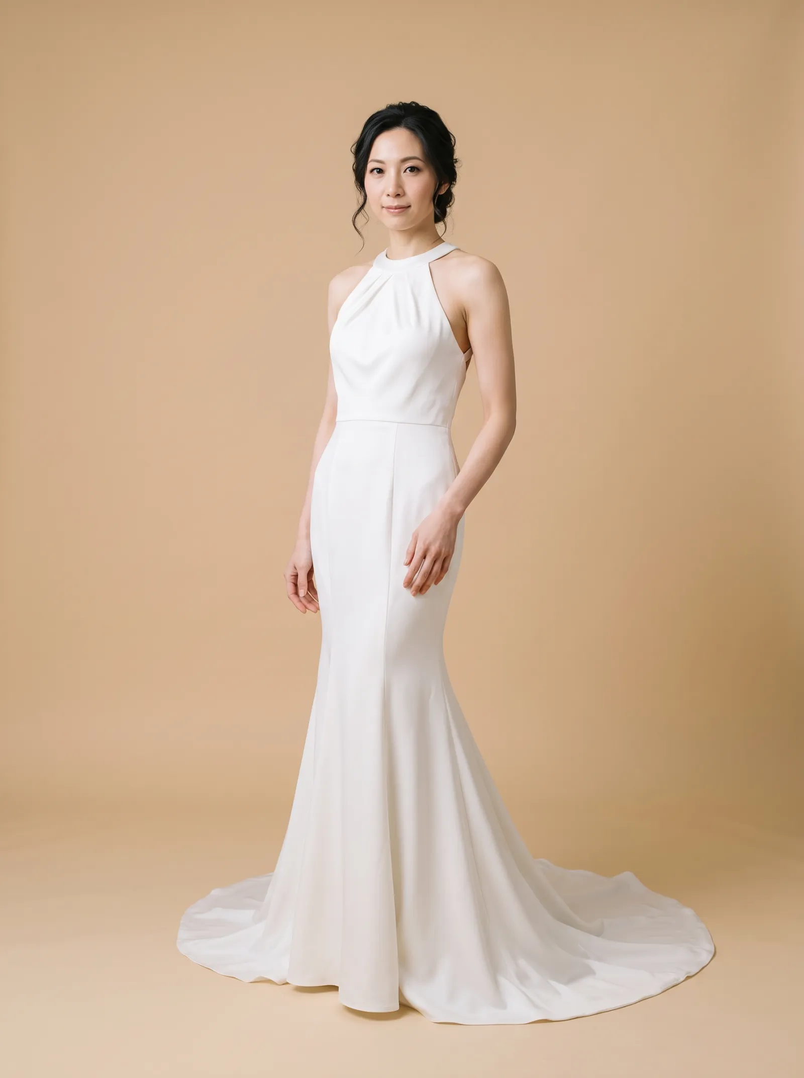 Ingrid wedding gown, front full-length
