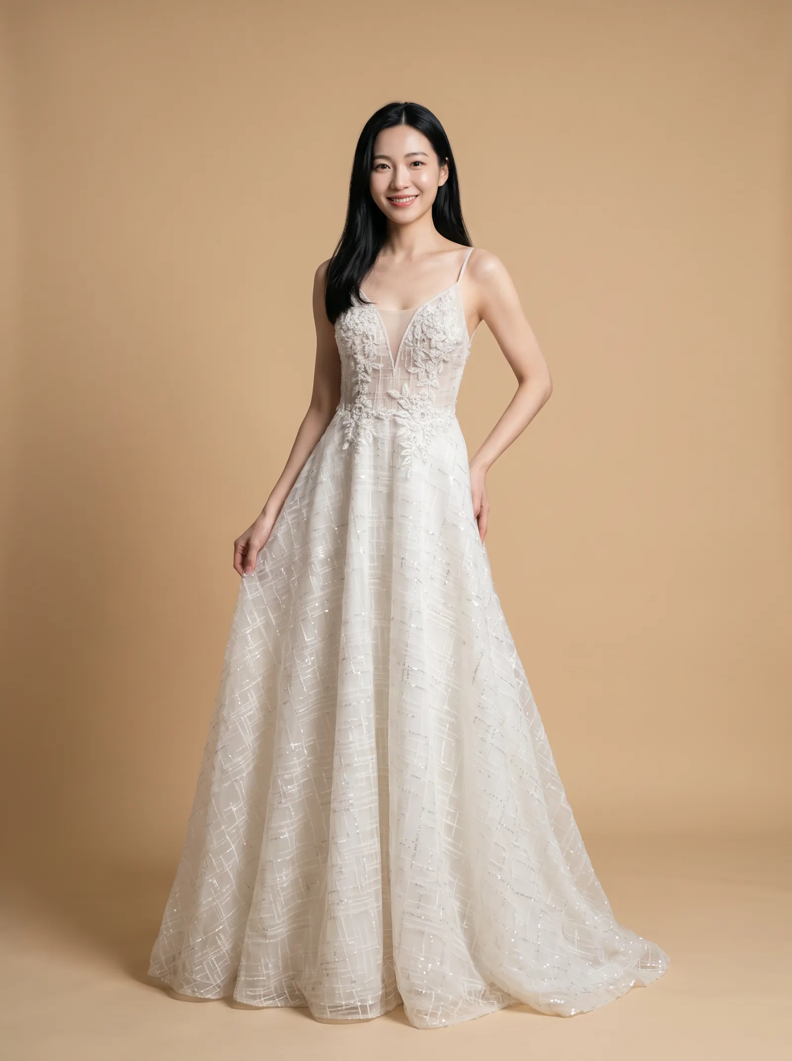 Verbena wedding gown, front full-length