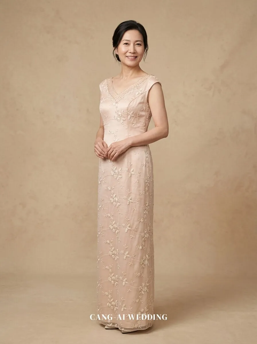 mother_gown_63 - Standing with quiet composure