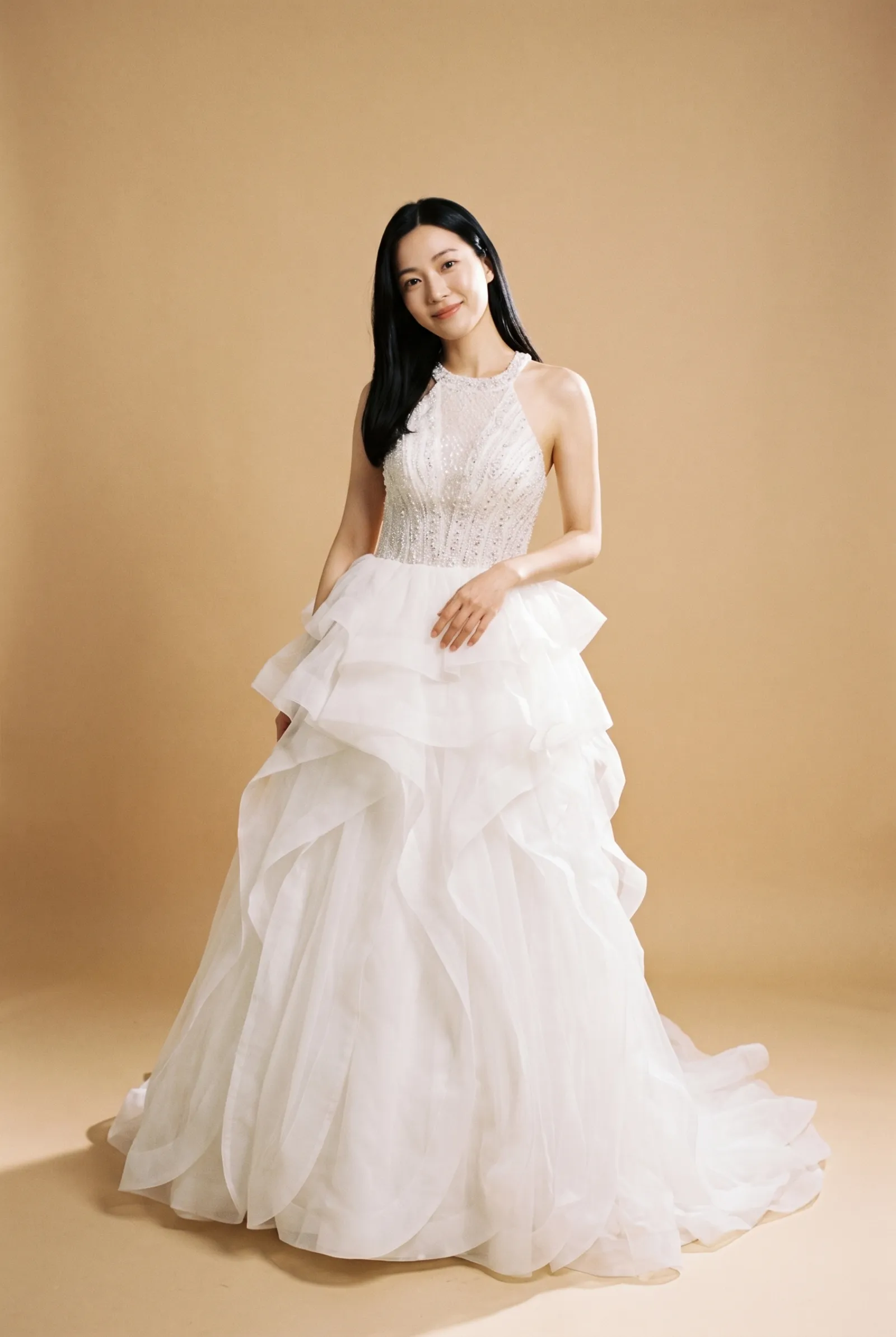 Seraphine wedding gown, front full-length