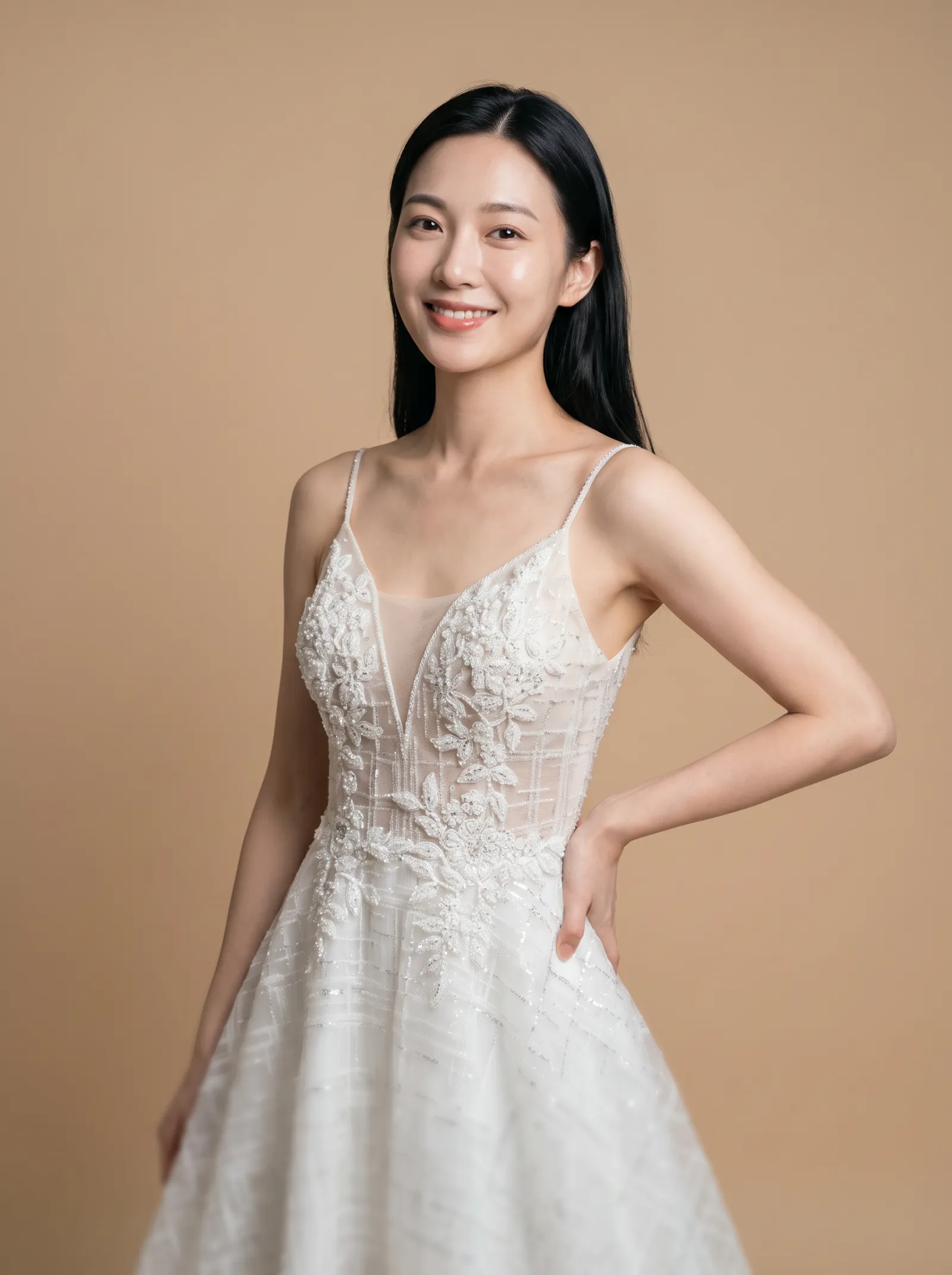Verbena wedding gown, bodice - three-quarter back