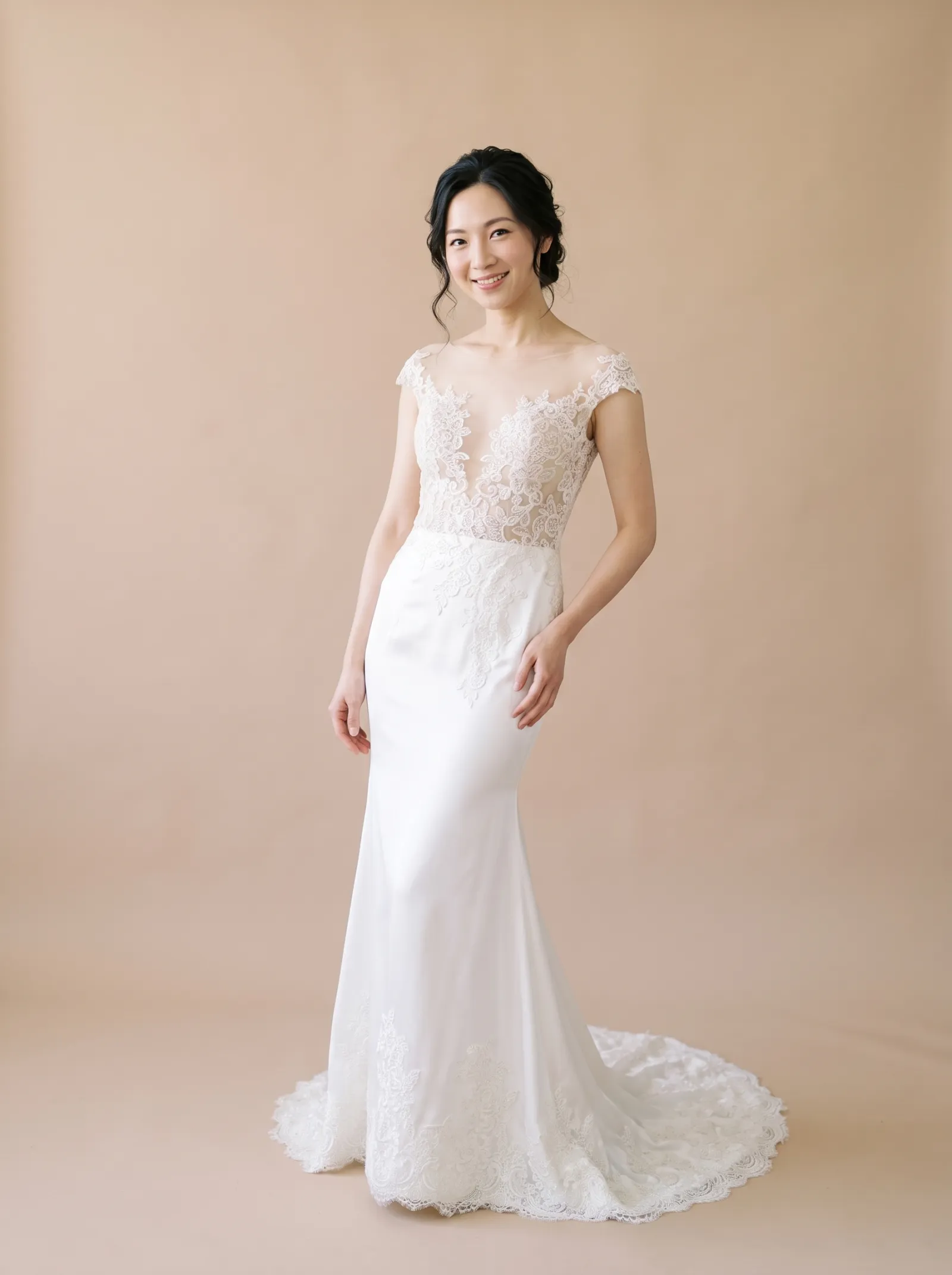 Bryony wedding gown, front full-length